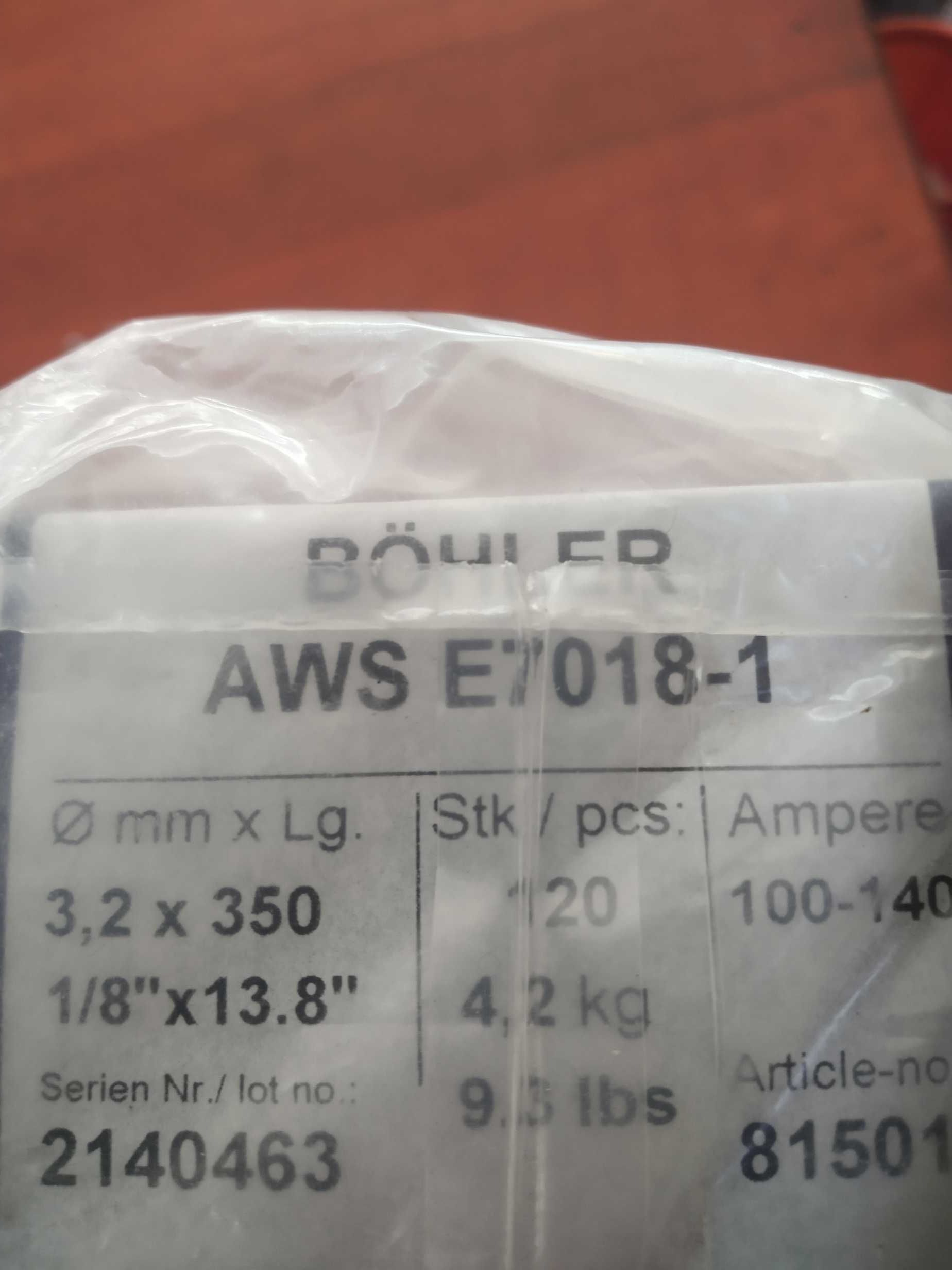 електроди AWS E7018 -1     3.2x350