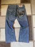 Blugi vintage True Religion brodati baggy flared Joey 33/33 chief keef