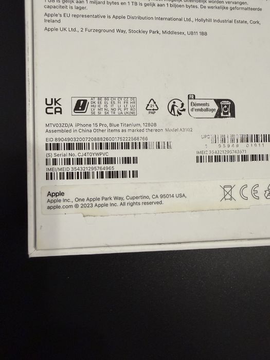 Iphone 15 Pro , Blue Titanium , 128 GB , impecabil !!