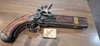 Английски кремъклиев двуцевен пистолет от 18 век  james barbar