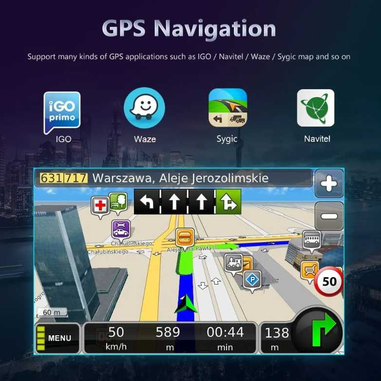 Navigatie Android  2GB 9inch Carplay Android VW Passat Polo Golf Skoda