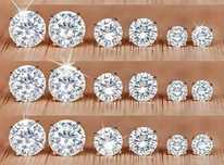 Cercei din argint/placat cu aur 18k