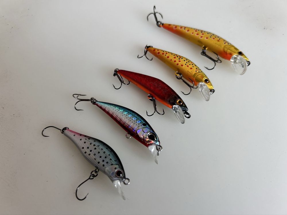 Vand 4 pachete voblere clean, pastrav - Smith, Duo, Rapala, Palm etc.