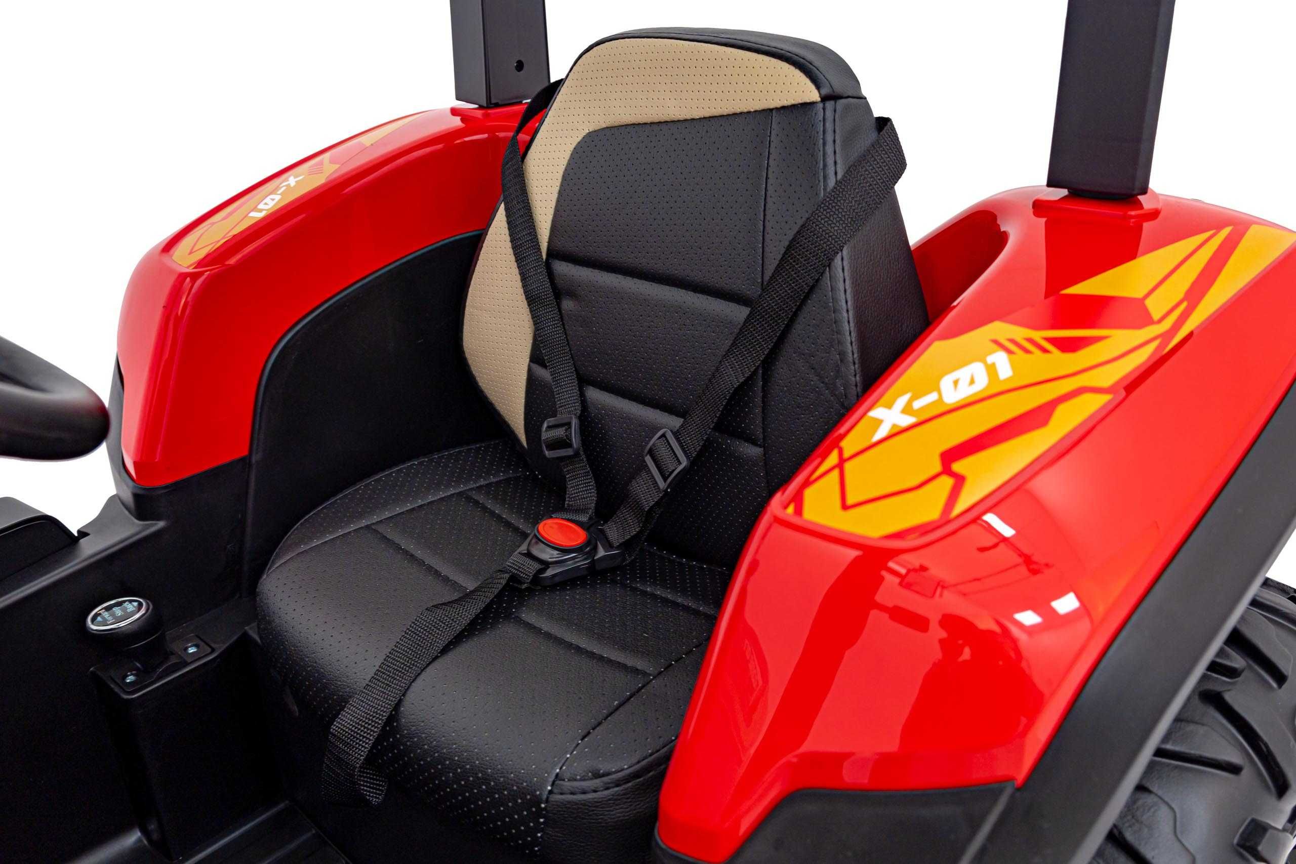 Tractor electric pentru copii cu remorca BLAST Z 24V (206) Rosu