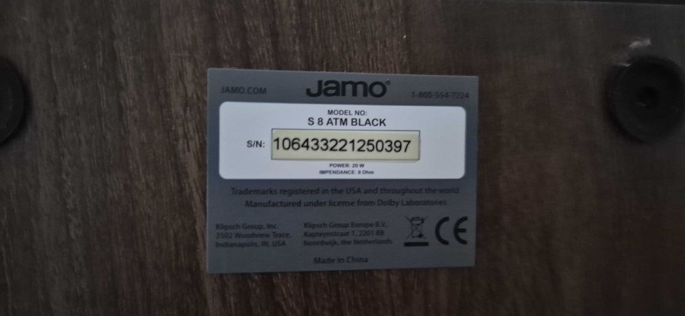 Sistem Surround / ATMOS boxe JAMO S 803 HCS + S 8 ATM, negru