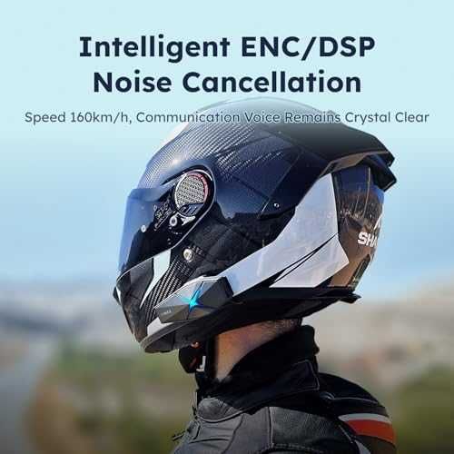 ASMAX F1 Bluetooth Headset for 10 Riders, intercom