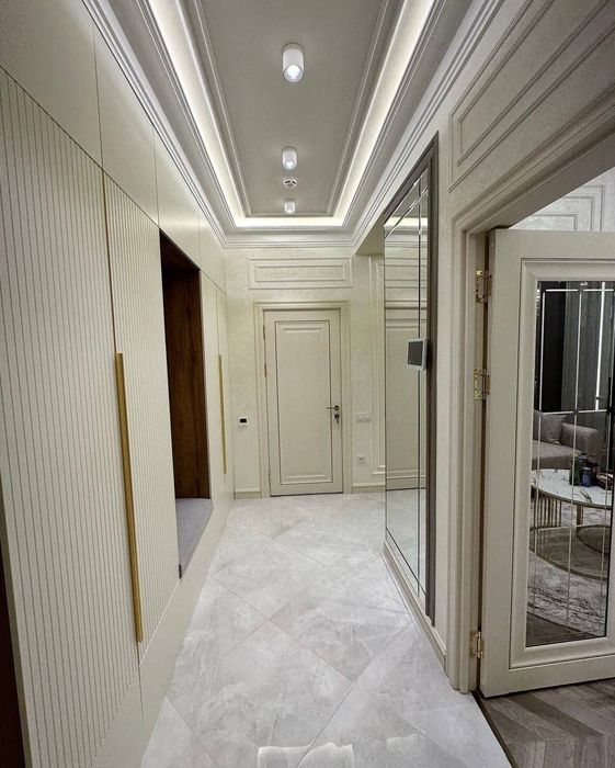 Сдается 2х ком квартира в новостройке, ор-р: м-в Ойбек, 55м²