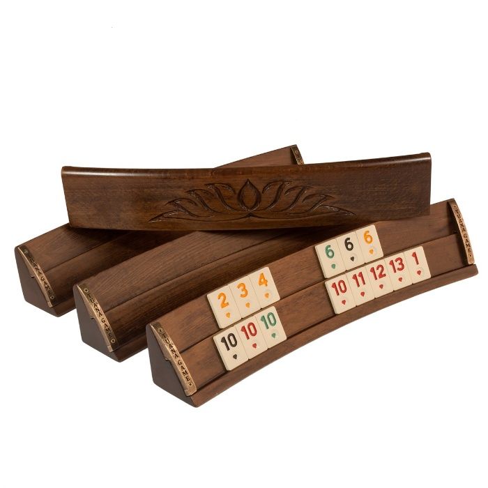 Joc de remi, rummy, remy din lemn masiv semirotund. Tuana 2637.DFN