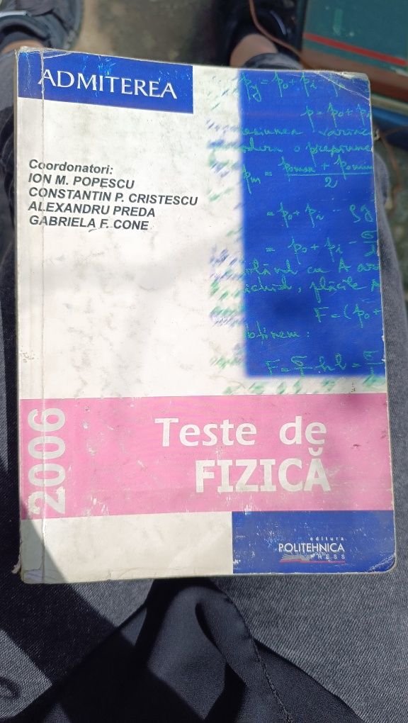 Teste de fizica, admitere Politehnica