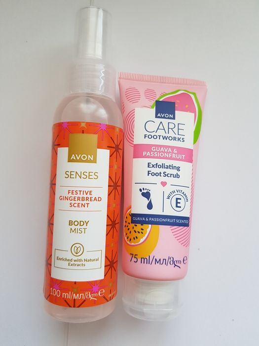 Set Spray corp și Exfoliant picioare Avon.