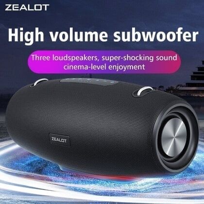 ZEALOT S67 Bluetooth тонколона,  преносима,  75W водоустойчив