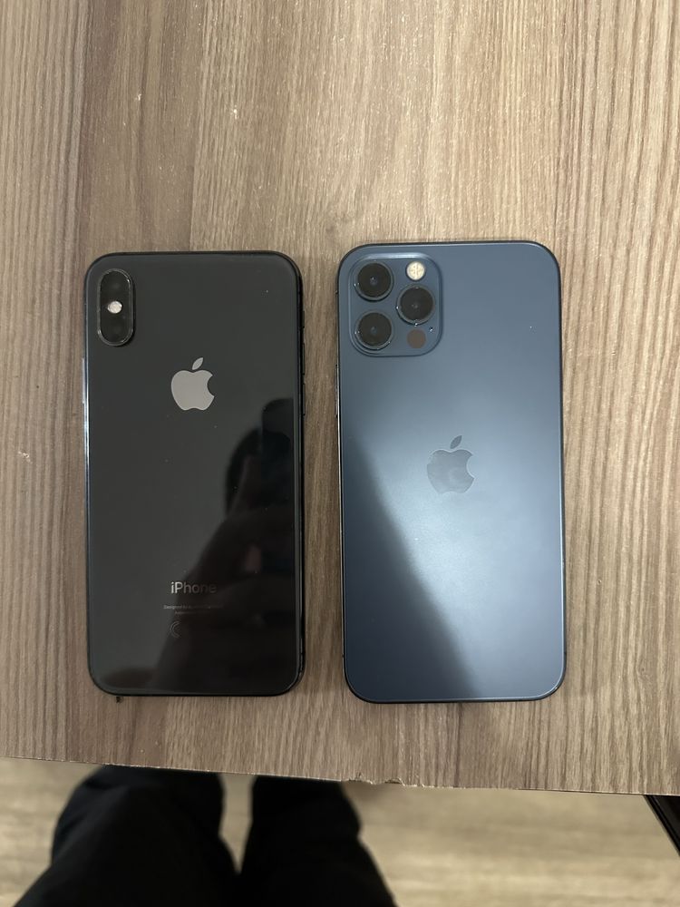 Два Iphone (12 Pro 128gb, XS 64gb)