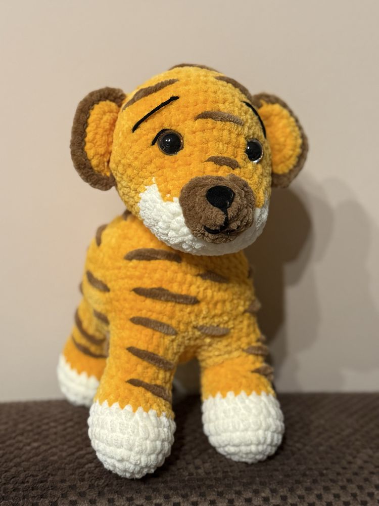 Плетен тигър / Handmade tiger 26 см.