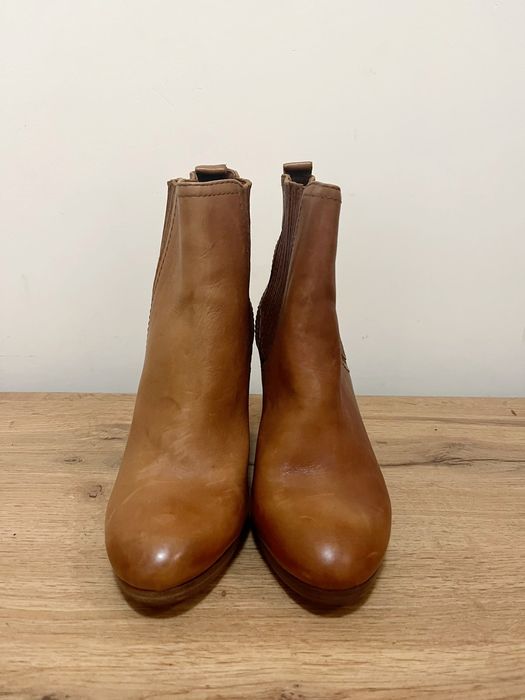 Боти естествена кожа Massimo Dutti