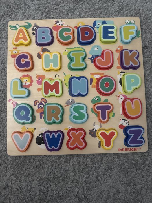 Puzzle din lemn Alfabet Animale