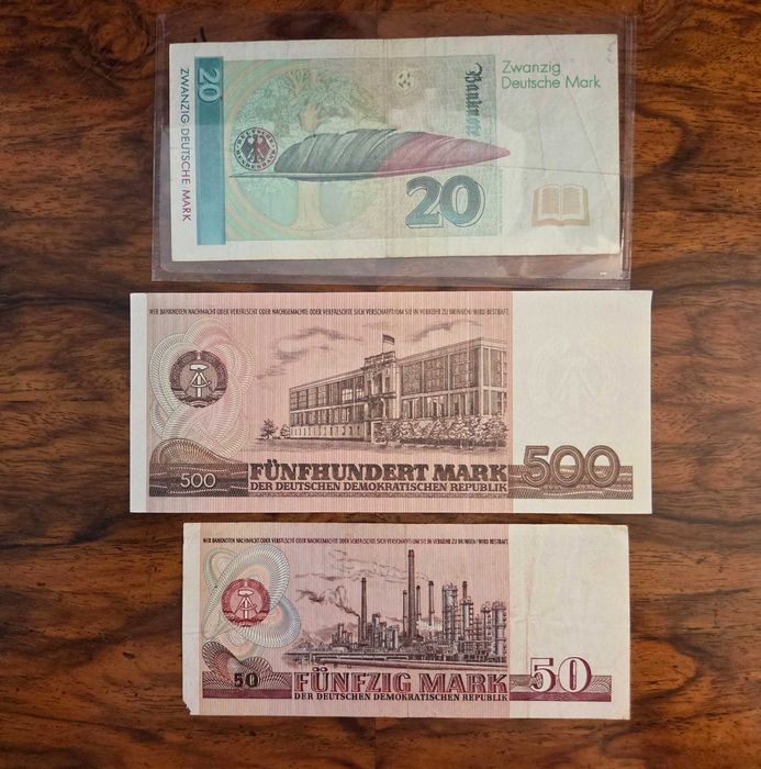 Bancnote germane de diferite denominațiuni - pentru colecționari.