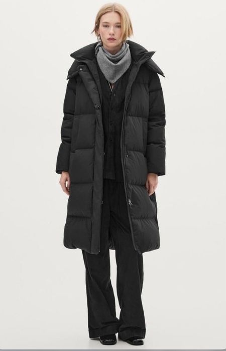 Пуховик женский длинный