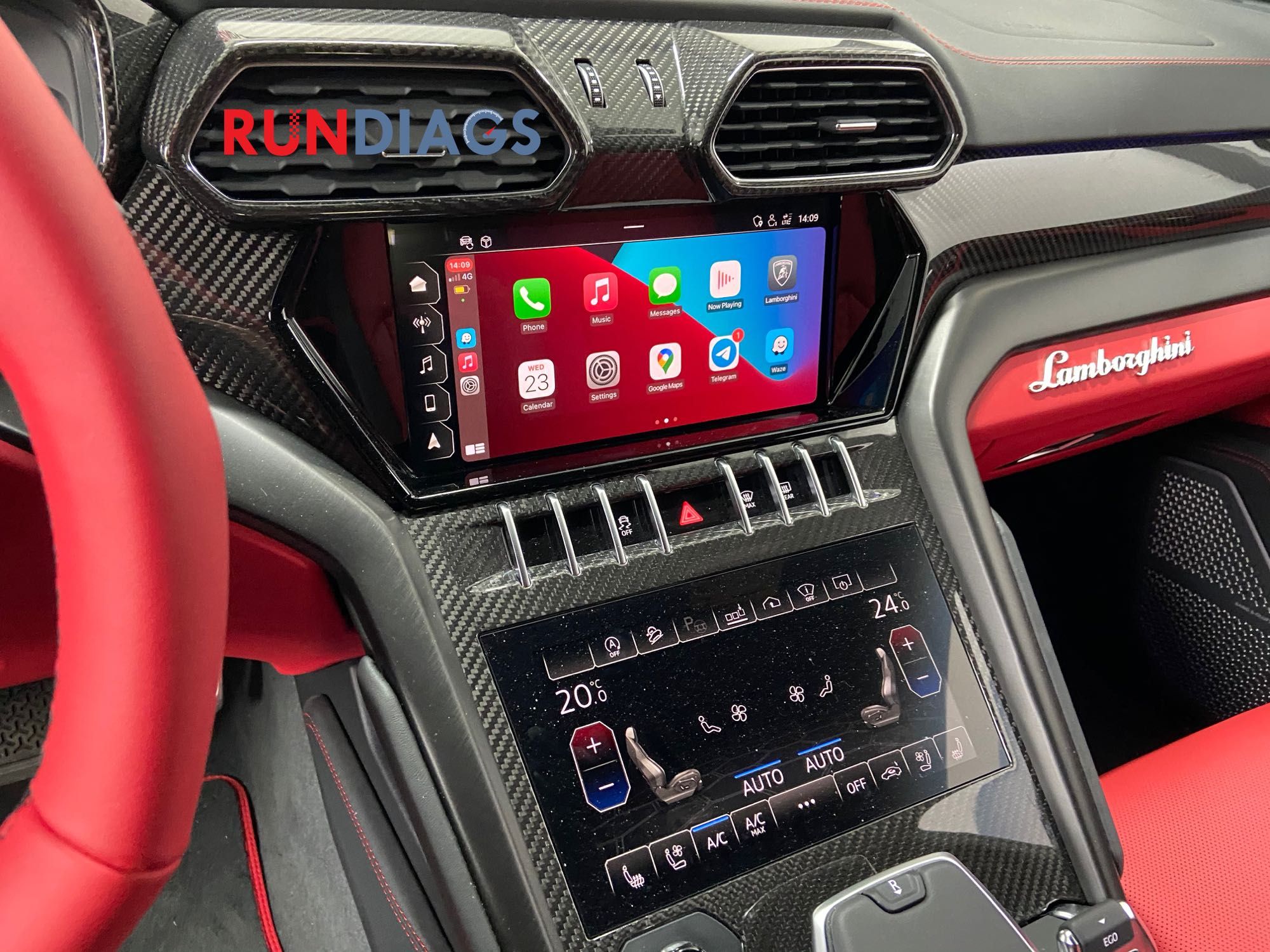 Activare Wireless Apple CarPlay Lamborghini Urus (conectare fara fir)