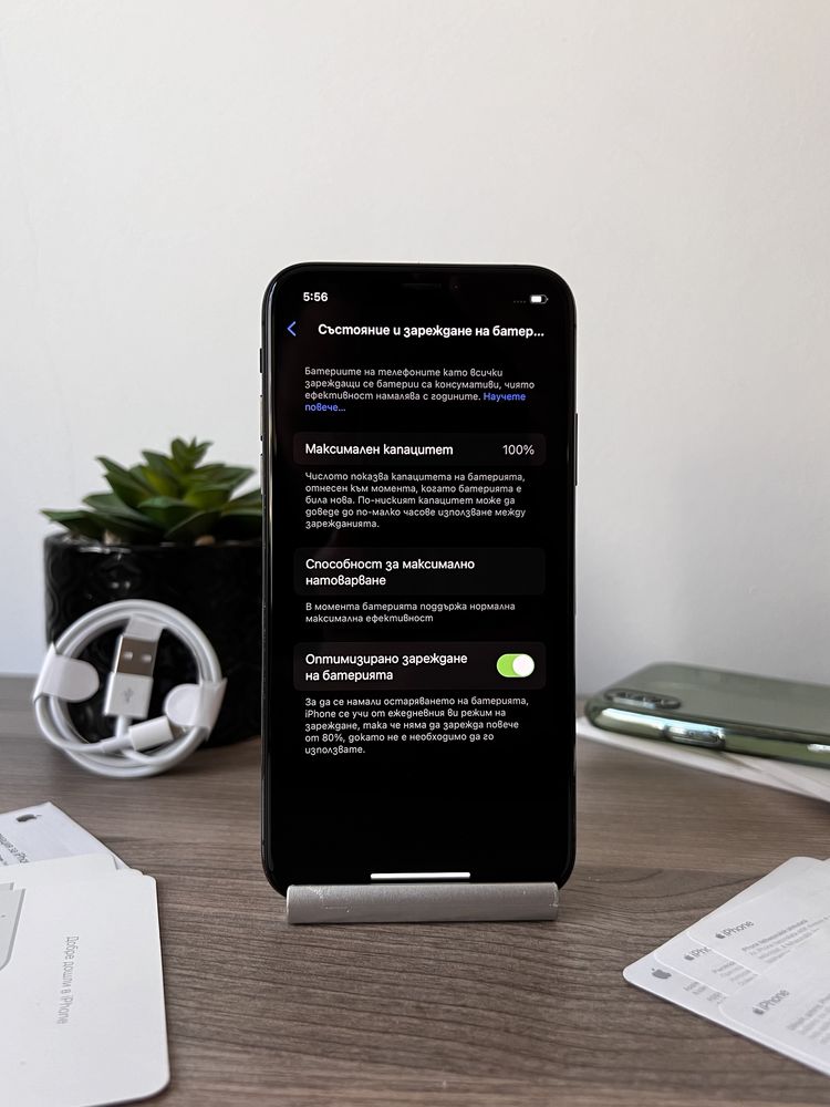 iPhone Xs, 64GB, Space Gray, КАТО НОВ, 100% батерия, ГАРАНЦИЯ!