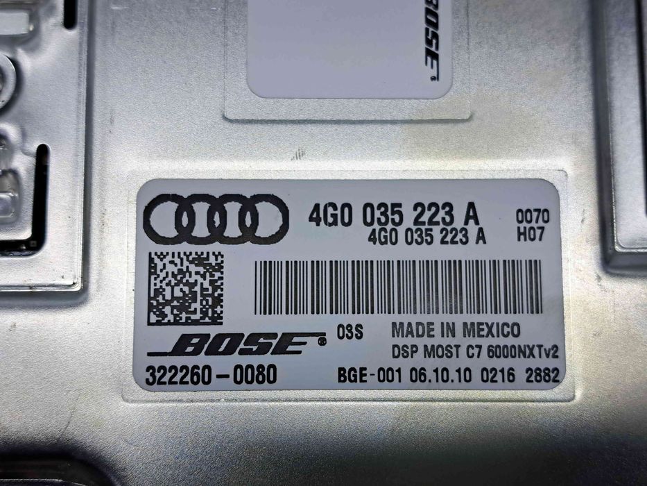Amplificator audio Audi A7 Sportback (4GA) [Fabr 2011-2017] 4G003522