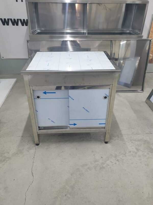 Dulap inox cu usi culisante, 800x600x850mm