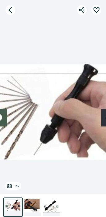 Mini bormasina manuala de buzunar cu 10 spirale