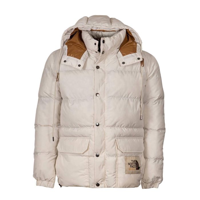 Geaca bej iarna Gucci Northface