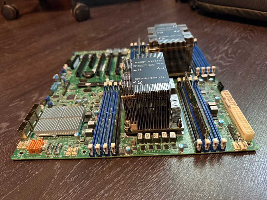 Placa de baza server xeon 3647 Supermicro X11DPi-NT 10G + 2*Intel 4112