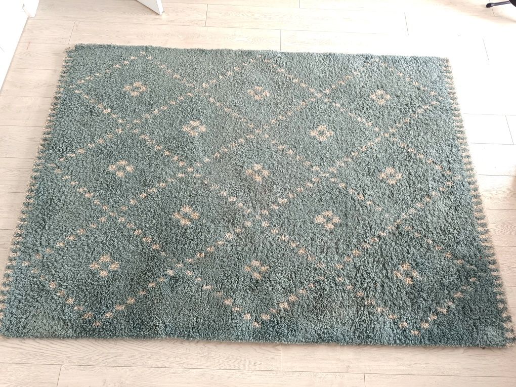 Covor gros 160x230 Royal Nomadic turcuaz fire shaghy