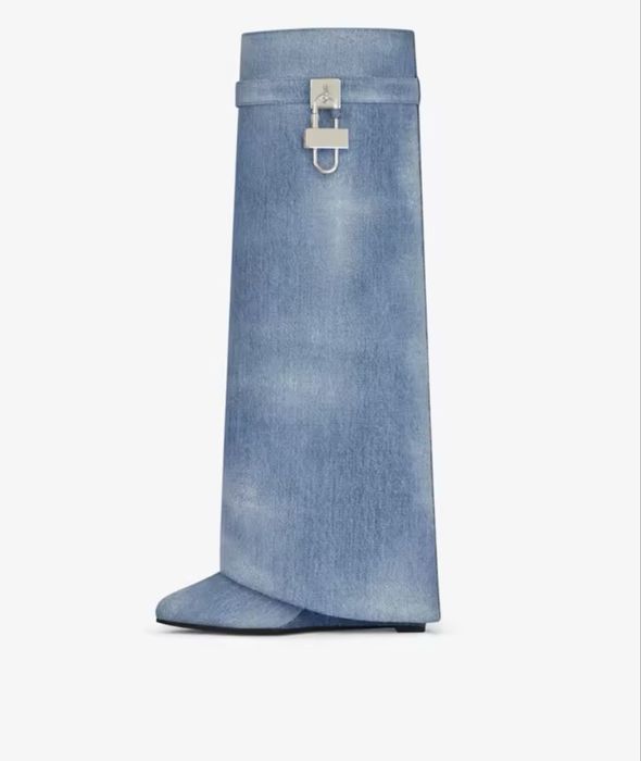 Дамски дънкови ботуши