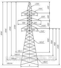 Анкерно угловые, промежуточные и другие стальные опоры ЛЭП до 500 кВ