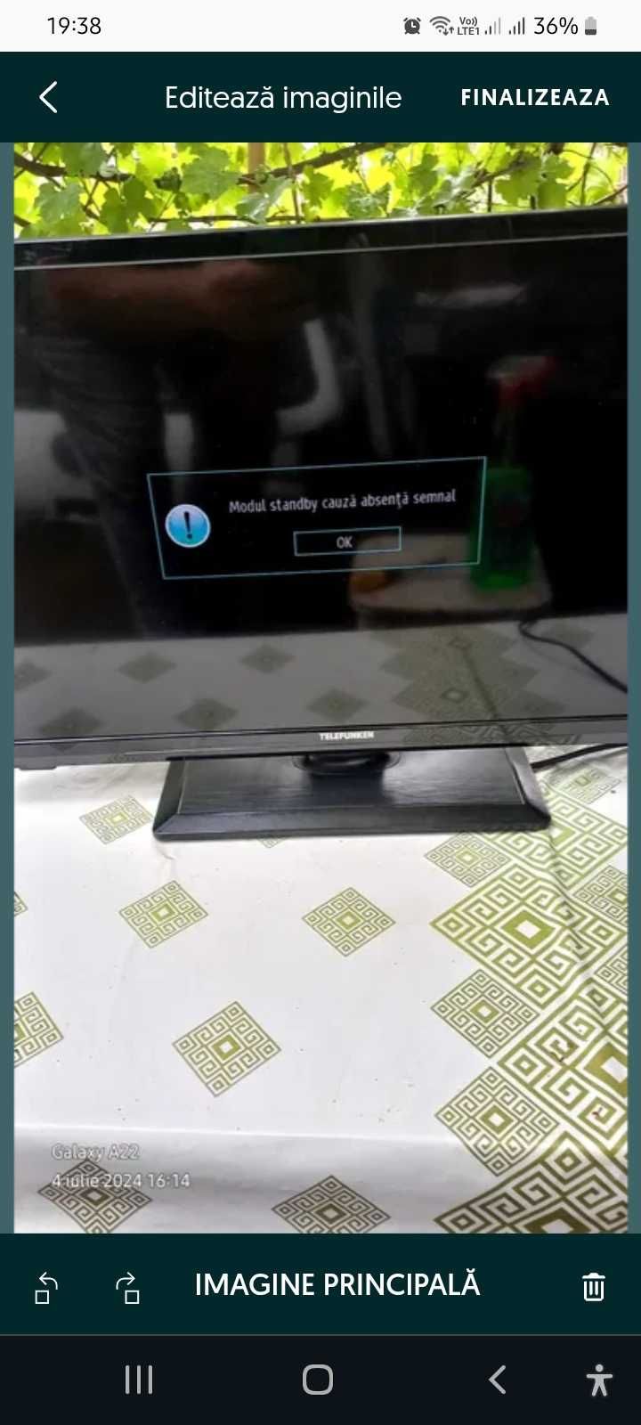 Tv telefunken 60 cm  led hd