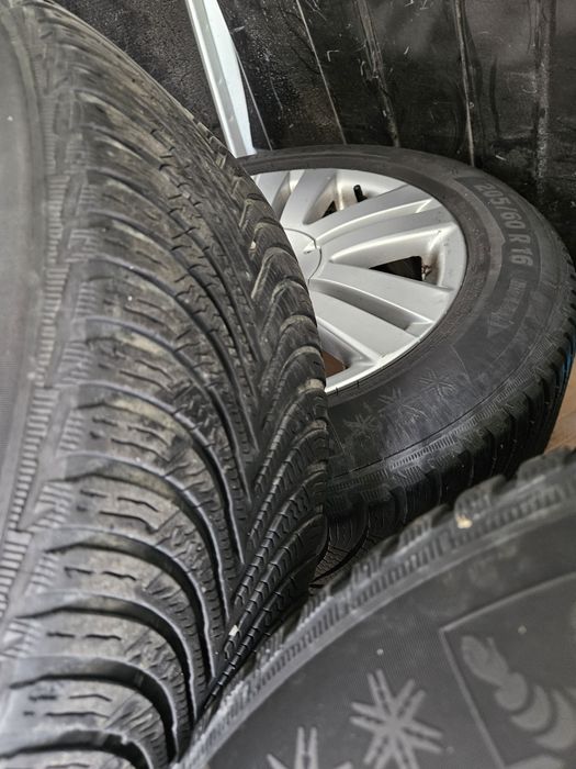 Vând set 5 jante 5x112 cu cauciucuri / set antifurt