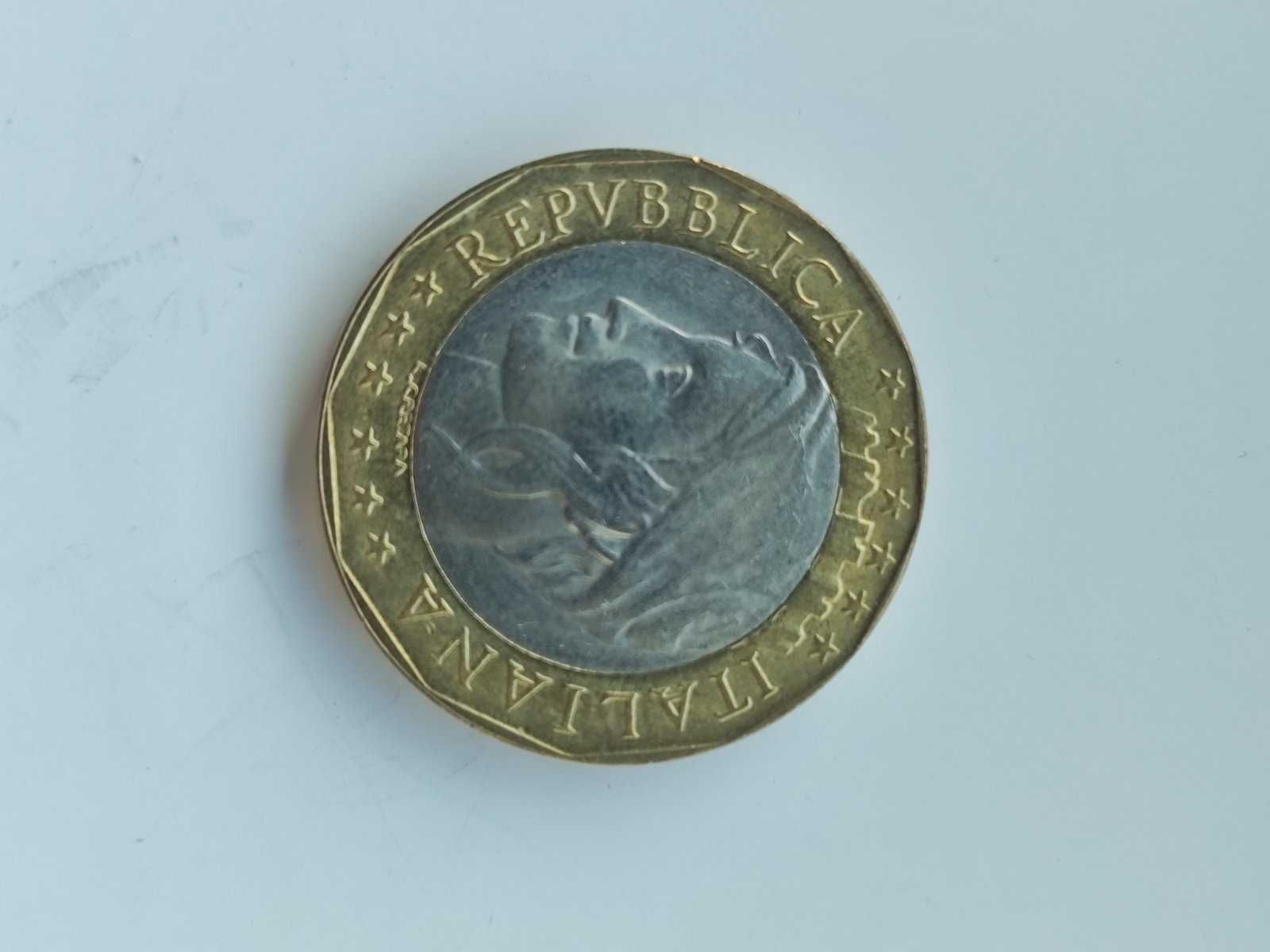 Италиански монети L.200, L.500, L.1000, Franc, Centimes и други