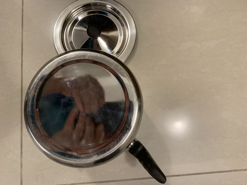 Oala lapte 2,5 l din inox, capac