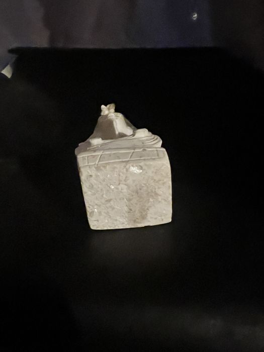 Bust vintage al faraonului Tutankhamon,din piatra de alabastru egiptea