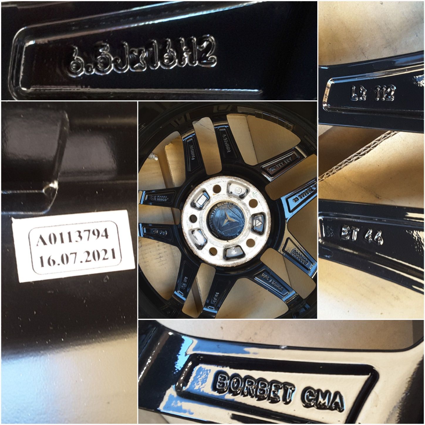 jante aliaj 16; 5x112; Mercedes C, V class w204, w205, Vito w447