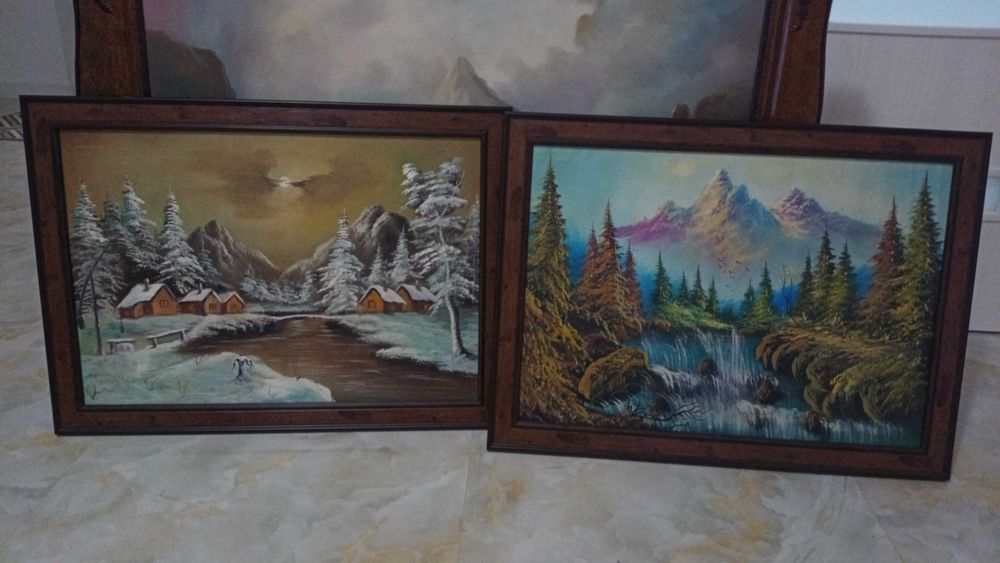 5 Tablouri în ulei pe pânză