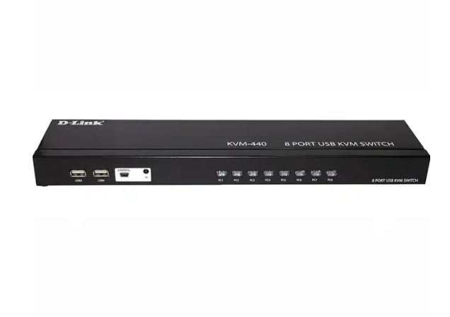 KVM-440 8-портовый KVM-переключатель с портами VGA и 4 портами USB