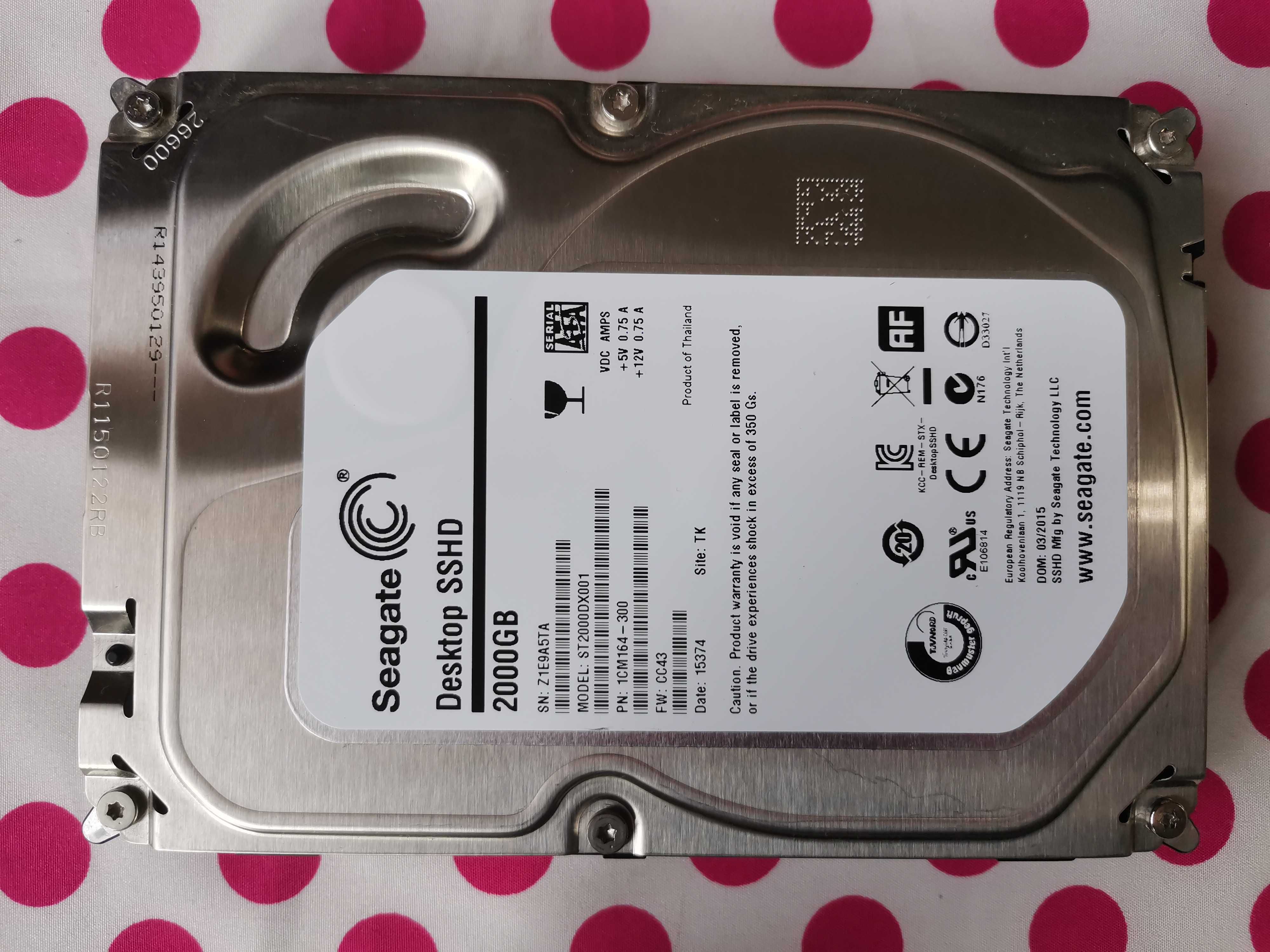 SSHD Seagate 2TB SATA-III 7200RPM 64MB.