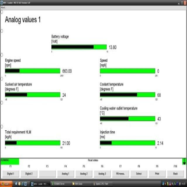 interfata tester diagnoza BMW Inpa Ista K+DCAN buton