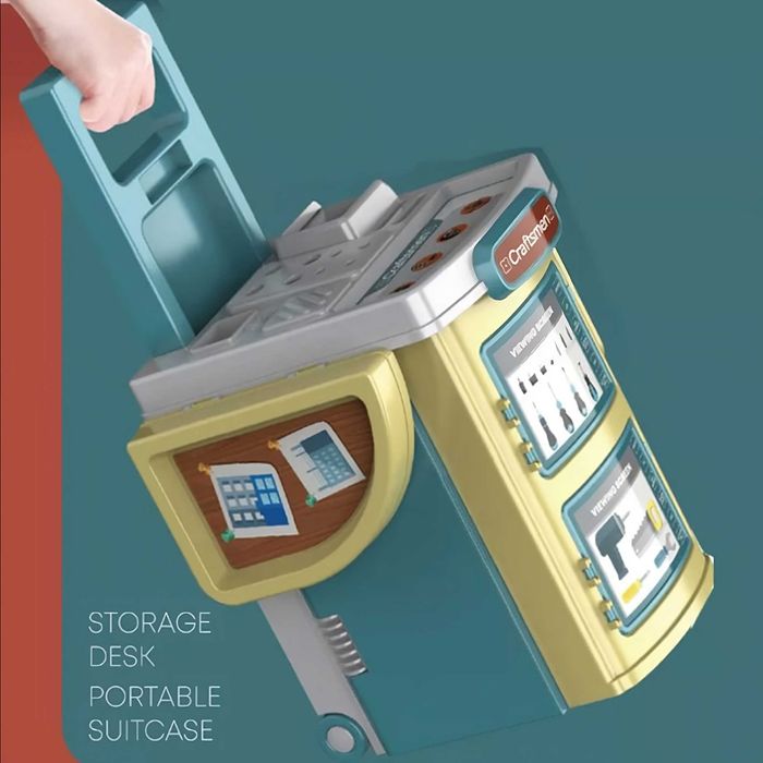 НАМАЛЕНА ЦЕНА Портативен комплект 2в1 - домашна работилница за деца