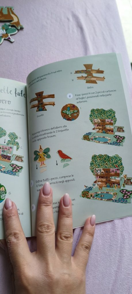 Книга "La Casa delle Fate" (Къщата на феите) с 3D модел за сглобяване