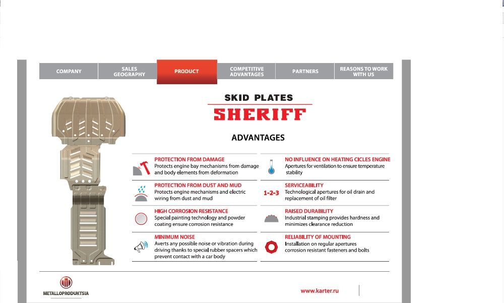 Scut motor SHERIFF - SSANG YONG Actyon / Kyron/ Musso/ Rexton/ Rodius