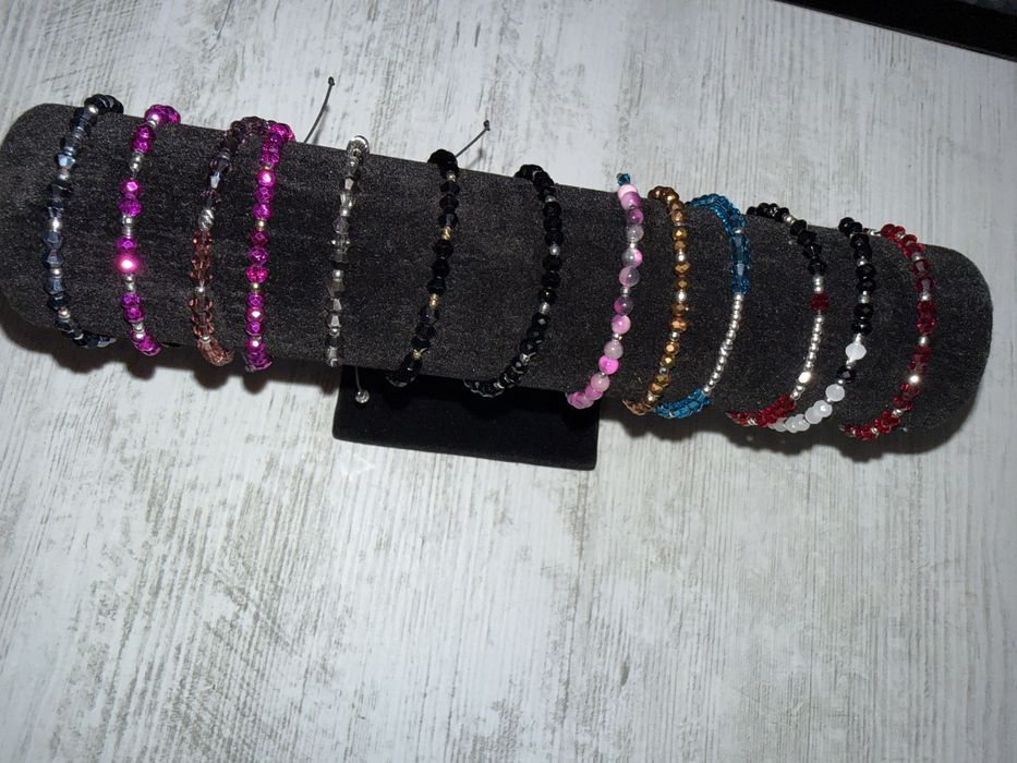 Bratari cu bile din aur si argint