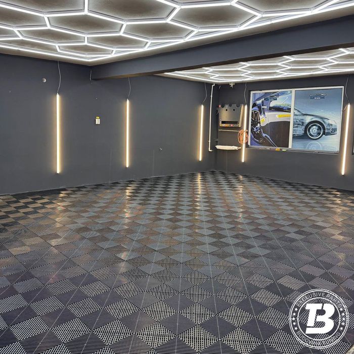 Pardoseala Modulara pentru Garaj si Ateliere Detailing - Negru