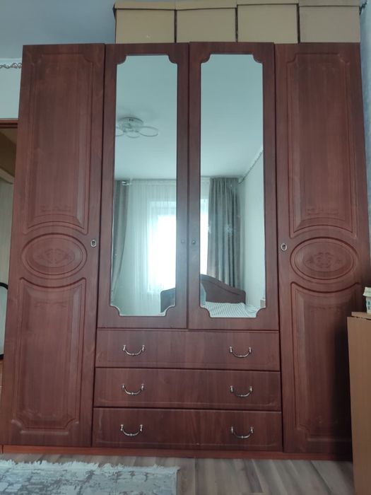 спальный гарнитур, шкаф, кровать