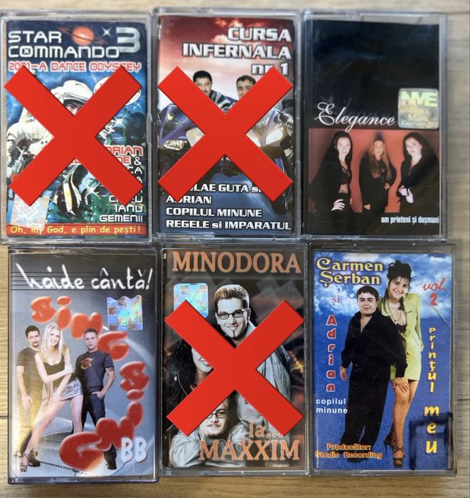 Colectie casete audio originale - Romaneasca & Manele