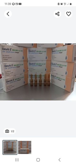 Vitamina d3  fiole preț pe 5 cutii