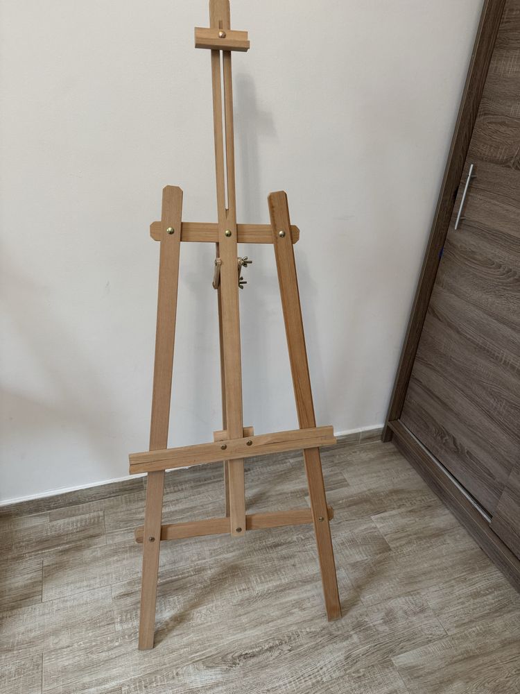 Șevalet din lemn, ajustabil 150 cm